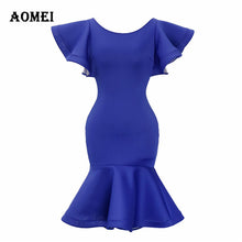 Load image into Gallery viewer, Women Sexy Slim Cloak Dress