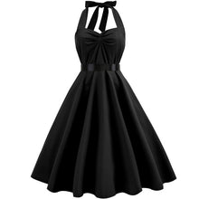 Load image into Gallery viewer, Sexy Party Dress Women Bow Retro Dress