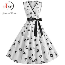 Load image into Gallery viewer, Women 2019 Summer Polka Dot Vintage Dress