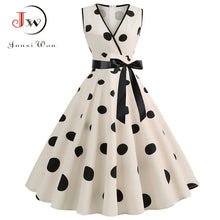 Load image into Gallery viewer, Women 2019 Summer Polka Dot Vintage Dress
