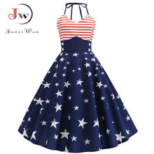 Load image into Gallery viewer, Summer Dresses Women Sexy V Neck Star Print